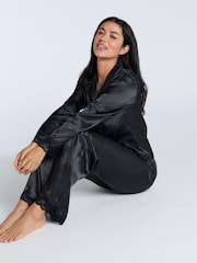 طقم بيجامة ستان طويلة Amelia من Boux Avenue - صورة 3 من 5