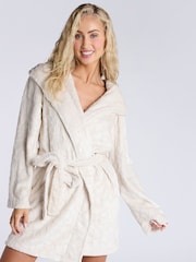 Boux Avenue Cosy Heart Short Dressing Gown - Image 1 of 6