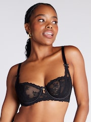 Boux Avenue Carissa Non-Padded Black Balcony Bra - Изображение 1 из 5