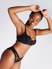 Boux Avenue Carissa Non-Padded Black Balcony Bra - Изображение 3 из 5