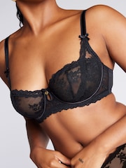 Boux Avenue Carissa Non-Padded Black Balcony Bra - Изображение 5 из 5