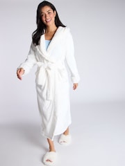 Boux Avenue Cut Faux Fur Cosy Long Dressing Gown - Image 1 of 6