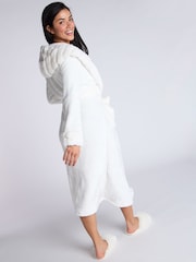 Boux Avenue Cut Faux Fur Cosy Long Dressing Gown - Image 3 of 6