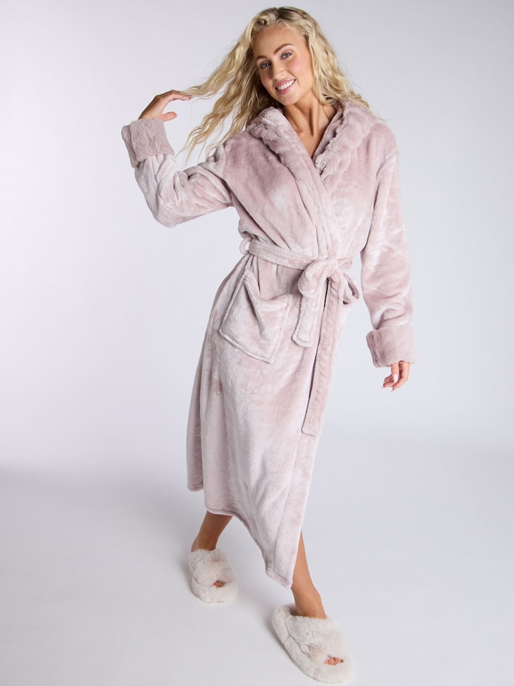 Natur - Boux Avenue kuscheliger langer Morgenmantel aus Kunstfell - Bild 1 von 7 Natur - Boux Avenue kuscheliger langer Morgenmantel aus Kunstfell - Bild 1 von 7