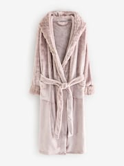 Boux Avenue Cut Faux Fur Cosy Long Dressing Gown - Image 7 of 7