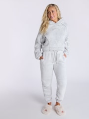 Boux Avenue Cosy Borg Hoodie and Joggers Lounge Set - Image 1 of 6