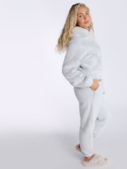 Boux Avenue Cosy Borg Hoodie and Joggers Lounge Set - Image 2 of 6