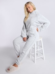 Boux Avenue Cosy Borg Hoodie and Joggers Lounge Set - Image 3 of 6