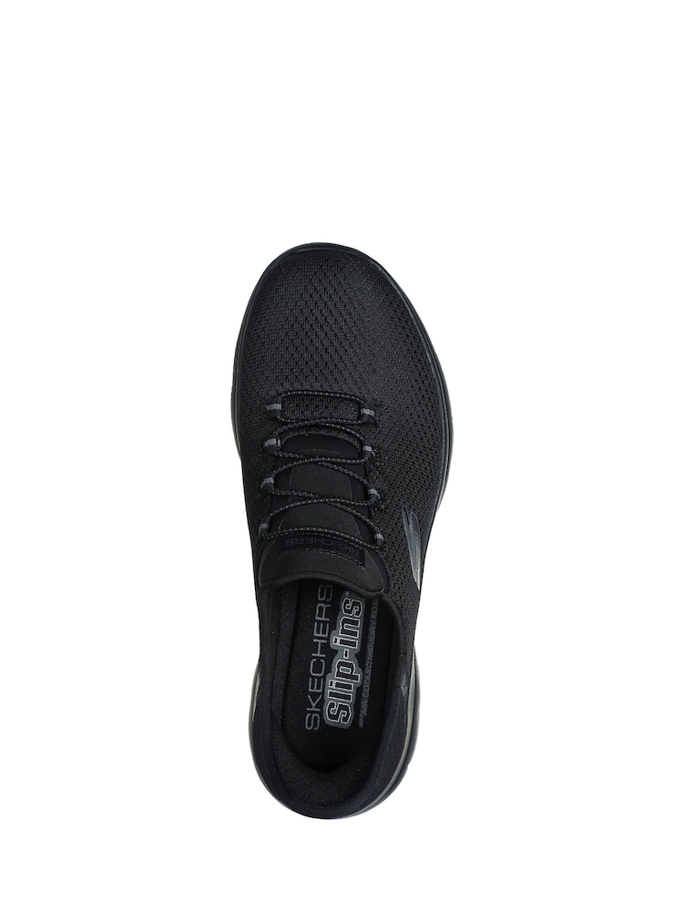 Skechers Black/chrome Womens Slip In Summits Dazzling Haze Trainers - Image 3 of 3 Skechers Black/chrome Womens Slip In Summits Dazzling Haze Trainers - Image 3 of 3