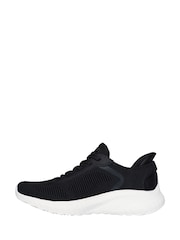 Skechers Black Bobs Squad Chaos Current Muse Trainers - Image 2 of 5