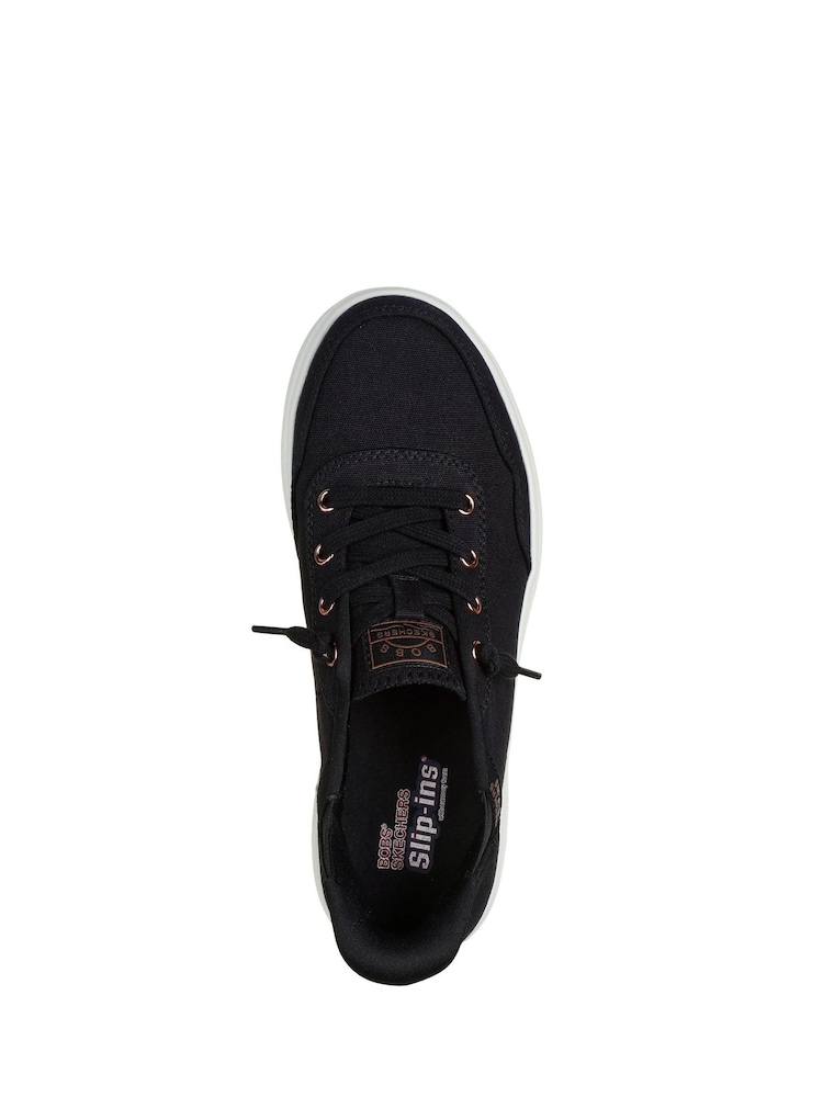 Skechers Black Skip Cute B Sweet Trainers - Image 3 of 3