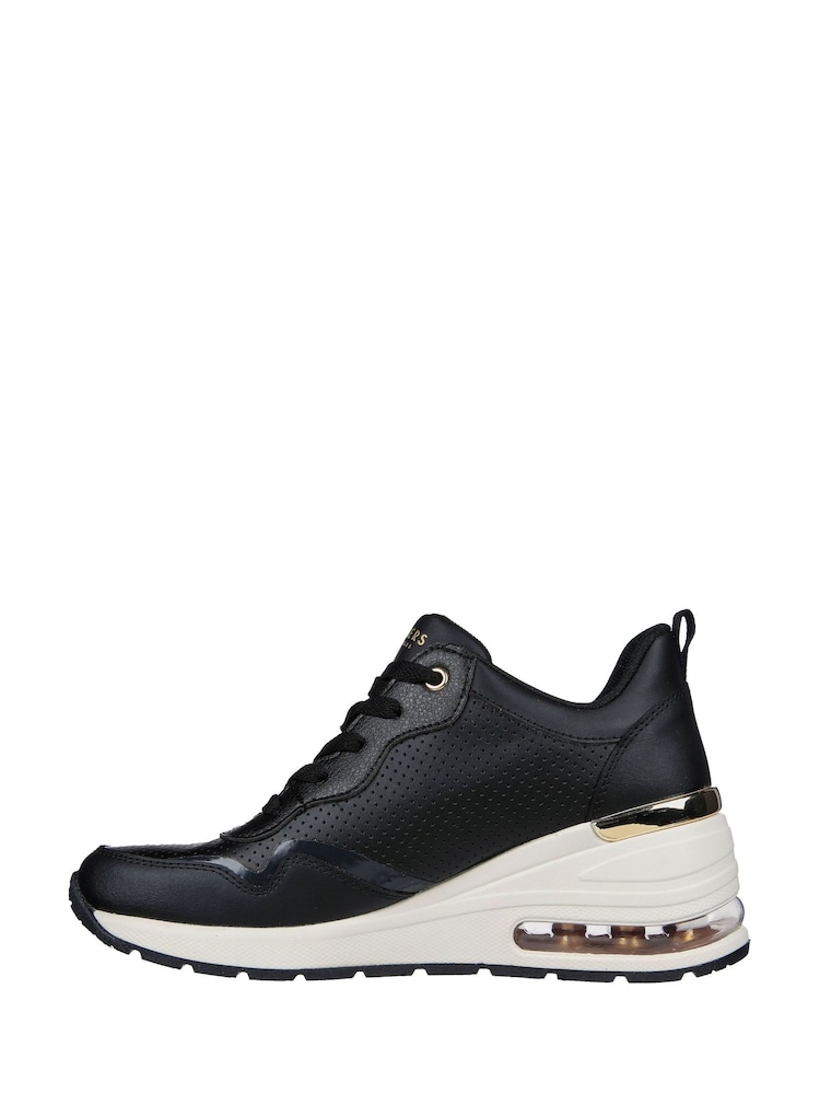 Skechers Black Million Hotter Air Trainers - Image 2 of 5