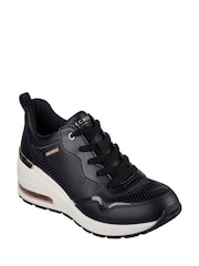 Skechers Black Million Hotter Air Trainers - Image 4 of 5