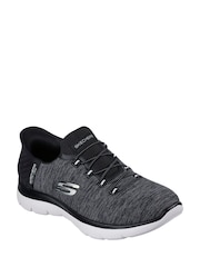 Fondo negro - Skechers Pink Womens Slip In Summits Dazzling Haze Trainers - Imagen 2 de 3