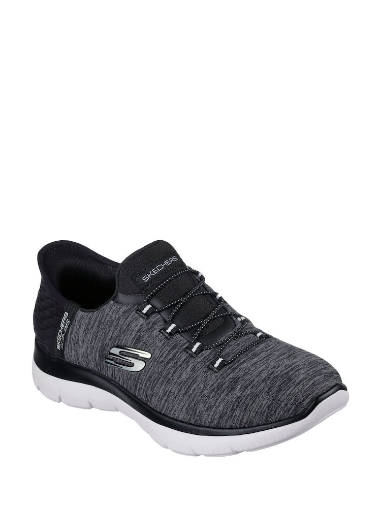 Fondo negro - Skechers Pink Womens Slip In Summits Dazzling Haze Trainers - Imagen 2 de 3