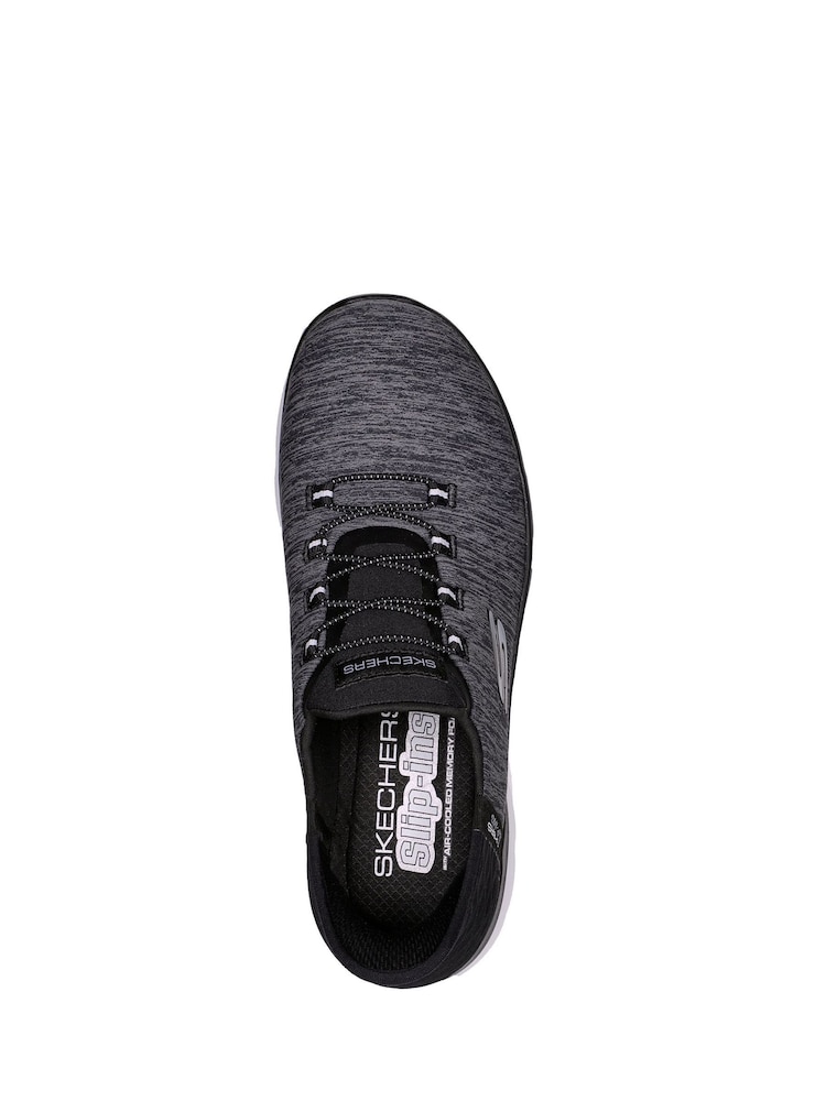 Fondo negro - Skechers Pink Womens Slip In Summits Dazzling Haze Trainers - Imagen 3 de 3