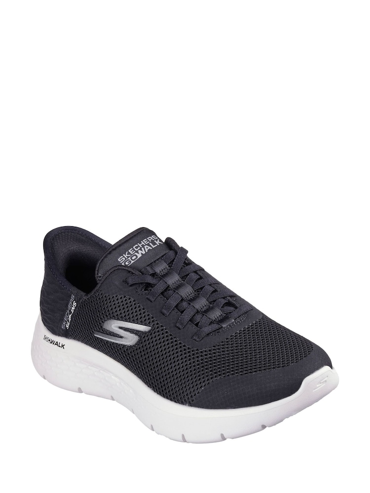 Black - Skechers Go Walk Flex Grand Entry Trainers - Image 2 of 3