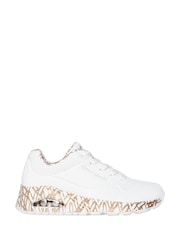 Skechers White Uno Loving Love Trainers - Image 1 of 5