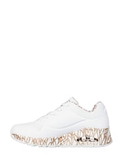Skechers White Uno Loving Love Trainers - Image 2 of 5
