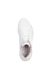Skechers White Uno Loving Love Trainers - Image 4 of 5