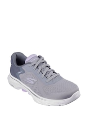 Skechers Grey GO WALK 7 Cosmic Waves Trainers - Image 3 of 5