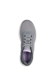 Skechers Grey GO WALK 7 Cosmic Waves Trainers - Image 4 of 5
