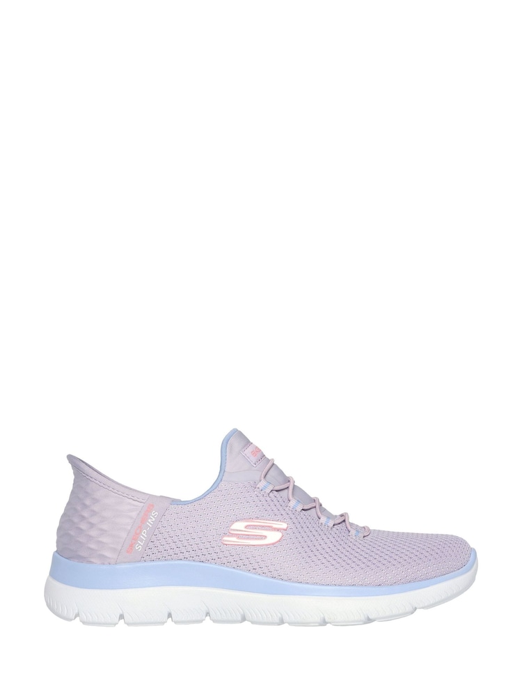 Skechers Purple Womens Slip In Summits Dazzling Haze Trainers - Image 1 of 3 Skechers Purple Womens Slip In Summits Dazzling Haze Trainers - Image 1 of 3