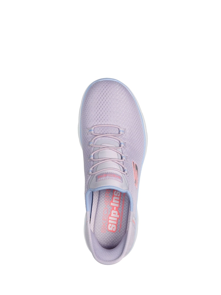 Skechers Purple Womens Slip In Summits Dazzling Haze Trainers - Image 3 of 3 Skechers Purple Womens Slip In Summits Dazzling Haze Trainers - Image 3 of 3