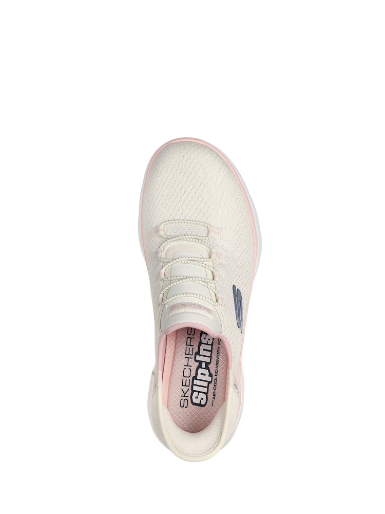 Skechers Natural Womens Slip In Summits Dazzling Haze Trainers - Image 3 of 3
