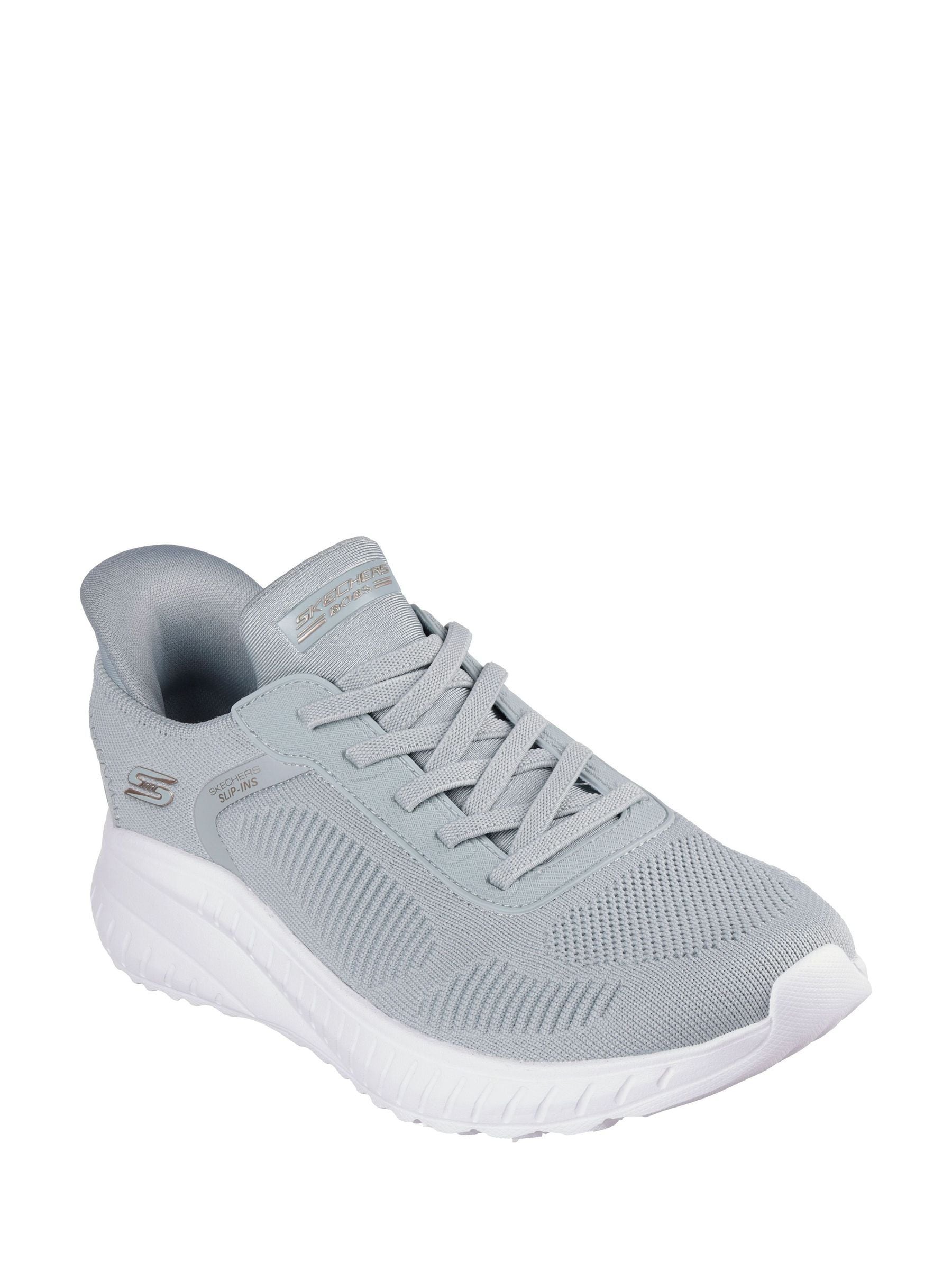 Buy Skechers Green Slip-ins Bobs Sport Squad Chaos Trainers from
