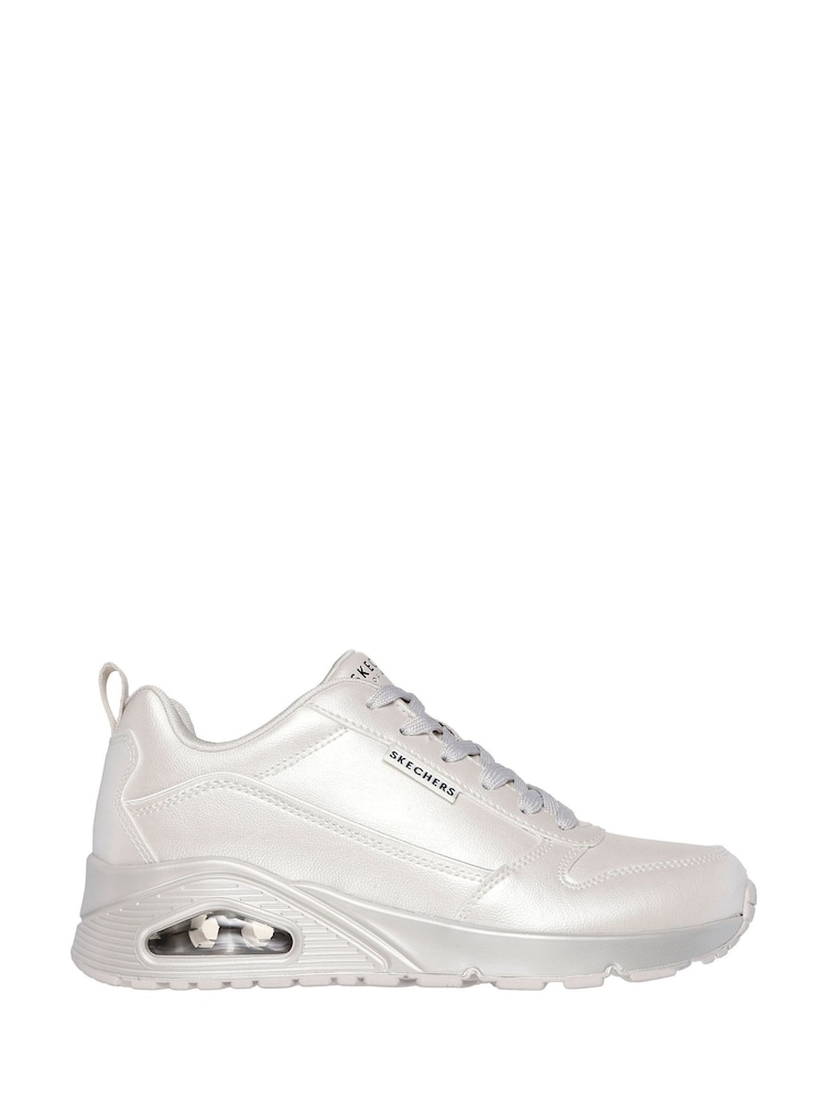 Skechers White Uno Galactic Gal Trainers - Image 1 of 5