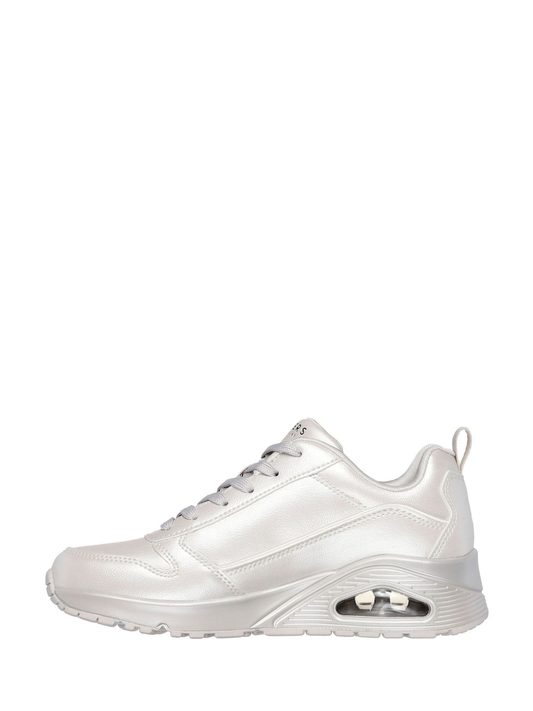 Skechers White Uno Galactic Gal Trainers - Image 2 of 5