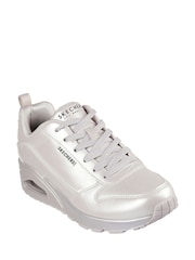 Skechers White Uno Galactic Gal Trainers - Image 3 of 5