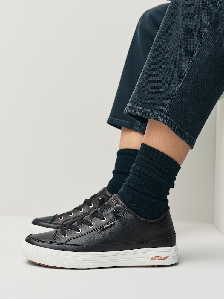 Poliuretano negro  - Zapatillas de deporte de mujer Arch Fit Arcade de Skechers - Imagen 2 de 4