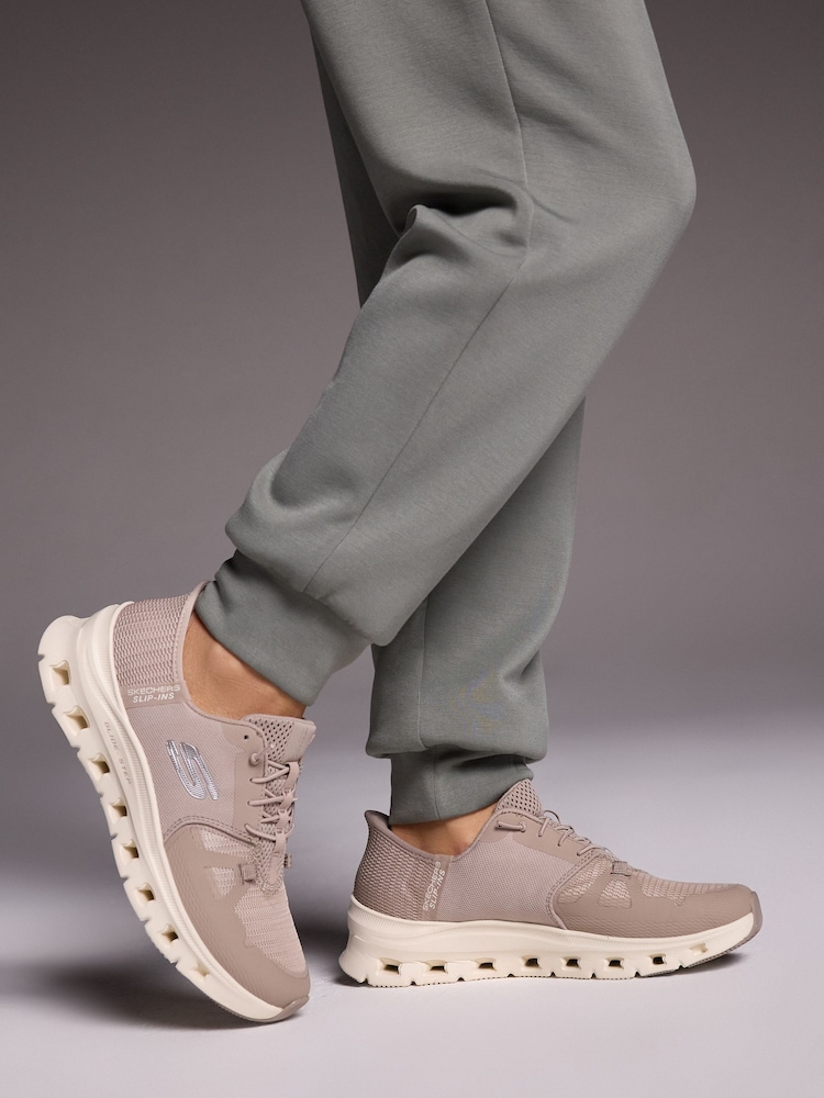 Grå - Skechers Glide-Step Pro Slip In joggesko - Image 1 of 7