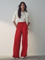 Red Side Stripe Track Trousers - Image 1 of 8