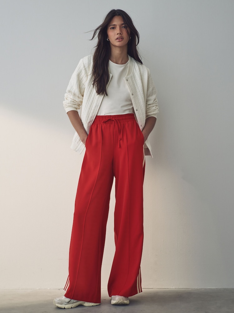 Red Side Stripe Track Trousers - Image 1 of 8