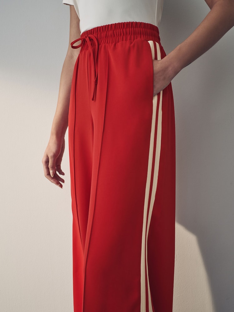 Red Side Stripe Track Trousers - Image 5 of 8