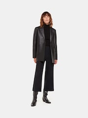 Whistles Eva Sparkle Cropped Black Trousers - Image 4 of 5