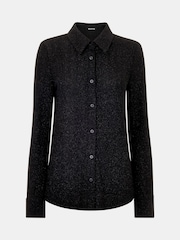 Whistles Black Eva Sparkle Shirt - Image 5 of 5