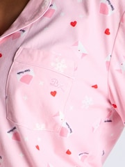 Boux Avenue Pink Dear Santa Fleece Pyjamas in a Bag - Image 7 of 7