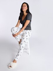 Boux Avenue Rib Christmas Penguin T-Shirt & Leggings Pyjama Set - Image 2 of 6