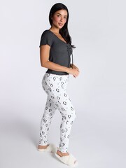 Boux Avenue Rib Christmas Penguin T-Shirt & Leggings Pyjama Set - Image 4 of 6
