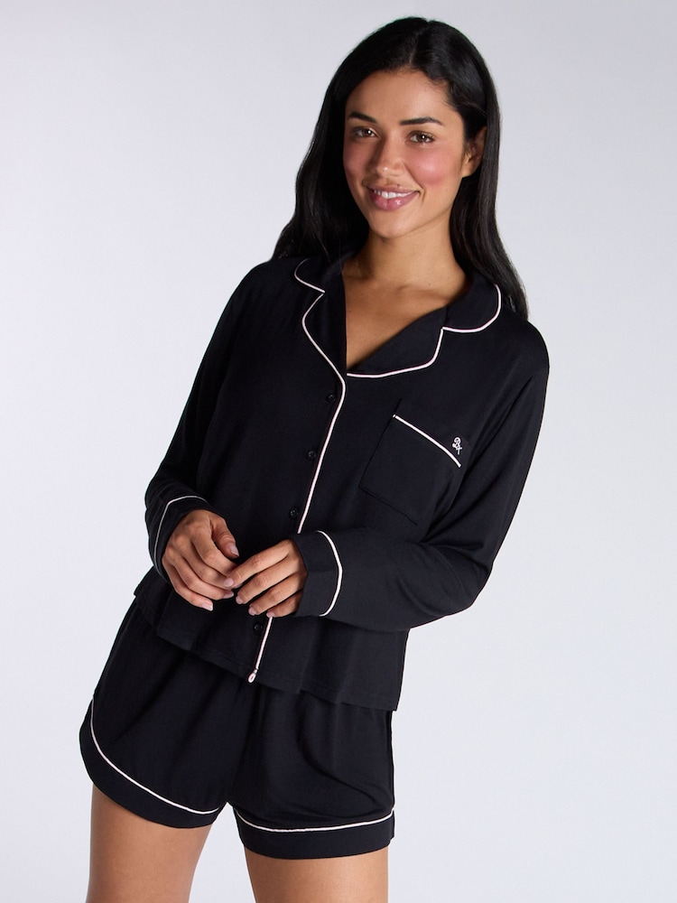 Boux Avenue Modal Long Sleeve Pyjama Short Set - Image 1 of 5