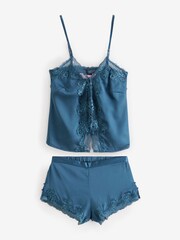 Boux Avenue Satin And Lace Trim Cami Pyjamas Set - Image 6 of 8