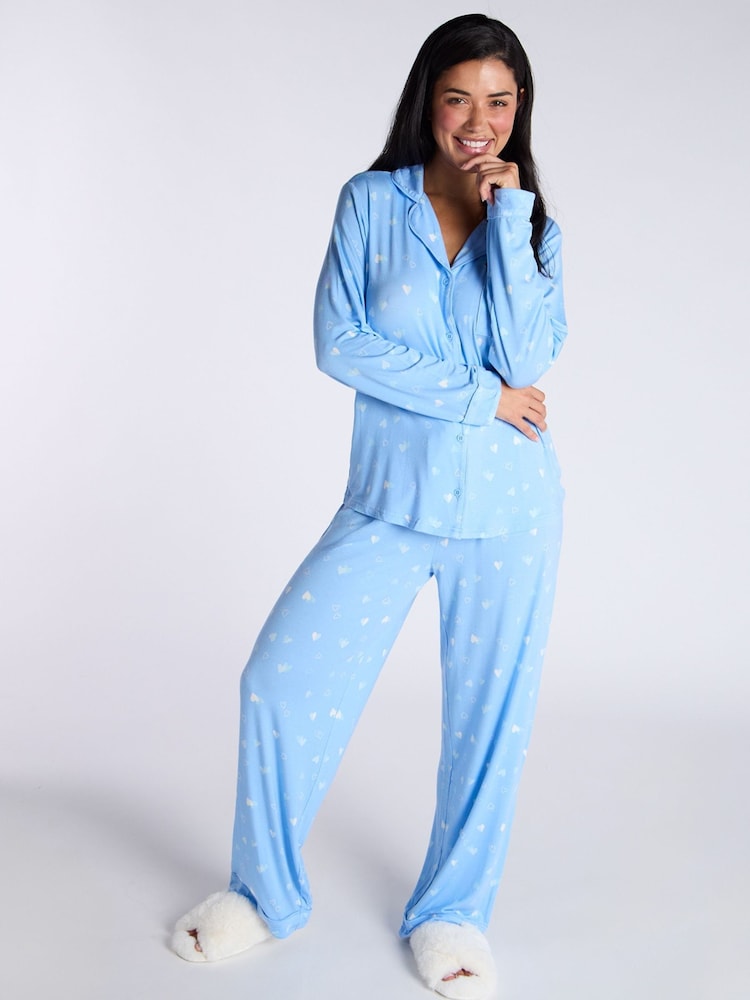 Boux Avenue Modal Heart Long Pyjamas Set - Imaginea 1 din 5
