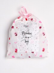 Boux Avenue Cream Present Fleece Pyjamas in a Bag - Image 3 of 5