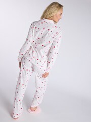 Boux Avenue Cream Present Fleece Pyjamas in a Bag - Image 4 of 5