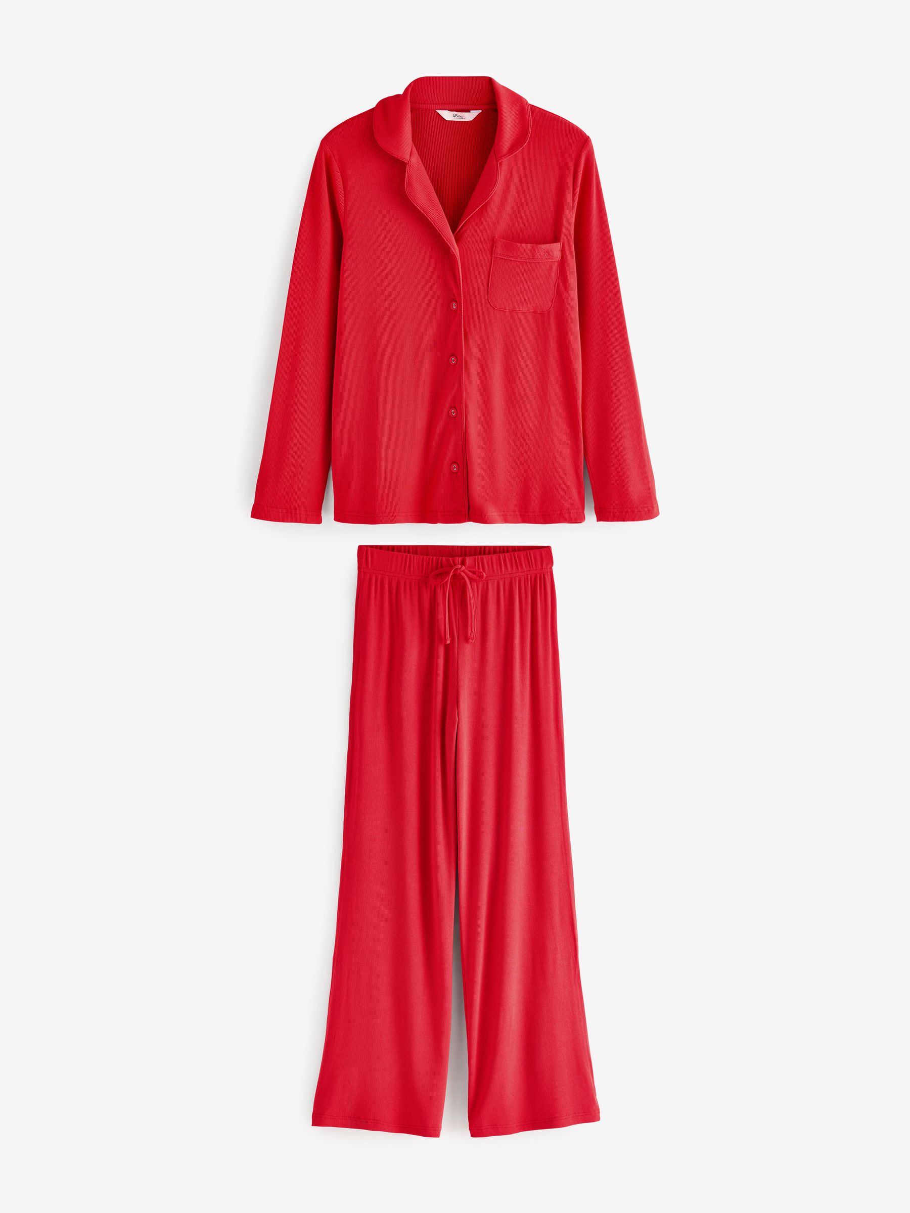 Buy Boux Avenue Red Modal Heart Long Pyjamas Set from Next Romania