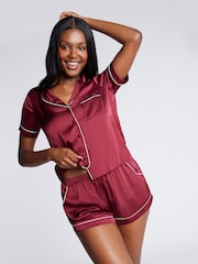 Boux Avenue Luxe Satin Short Pyjamas Set - Image 1 of 4